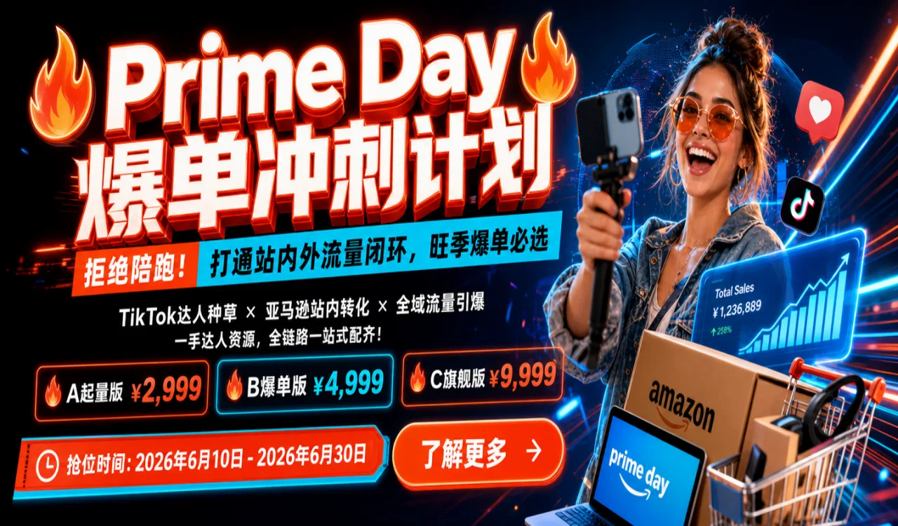 Prime Day 爆单冲刺：别让流量缺口，拖垮你的旺季增长